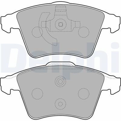 Brake Pad Set, disc brake DELPHI LP2224