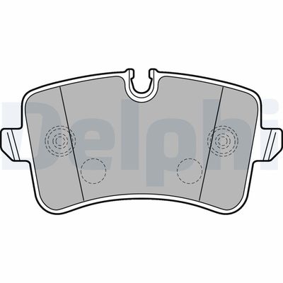 Brake Pad Set, disc brake DELPHI LP2226