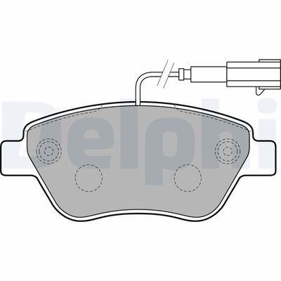 Brake Pad Set, disc brake DELPHI LP2230