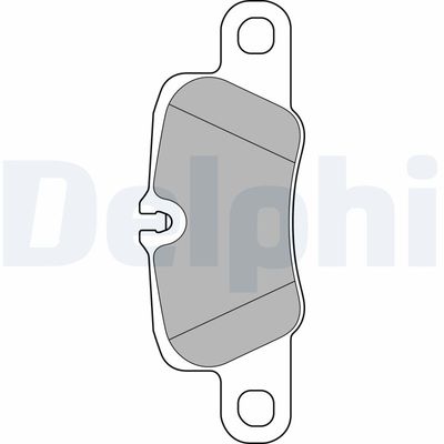 Brake Pad Set, disc brake DELPHI LP2237