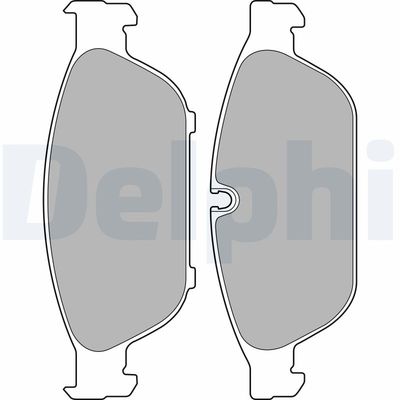 Brake Pad Set, disc brake DELPHI LP2238