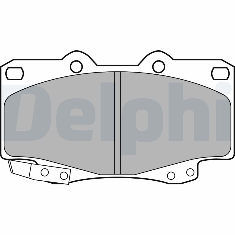 DELPHI LP2242 Brake Pad Set, disc brake