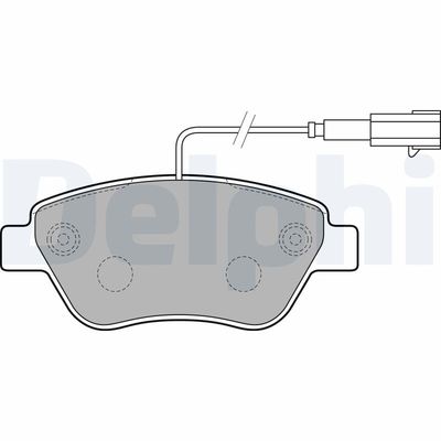 Brake Pad Set, disc brake DELPHI LP2276