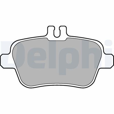 Brake Pad Set, disc brake DELPHI LP2289