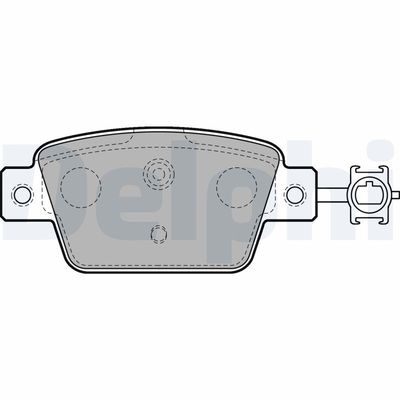 Brake Pad Set, disc brake DELPHI LP2486