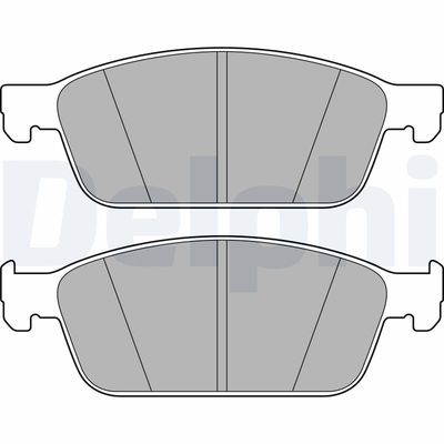 Brake Pad Set, disc brake DELPHI LP2495