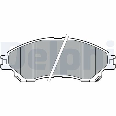 Brake Pad Set, disc brake DELPHI LP2664