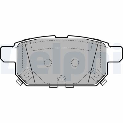 Brake Pad Set, disc brake DELPHI LP2687