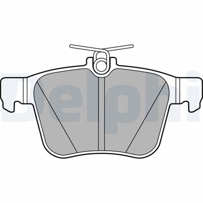 Brake Pad Set, disc brake DELPHI LP2697