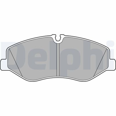 Brake Pad Set, disc brake DELPHI LP3138