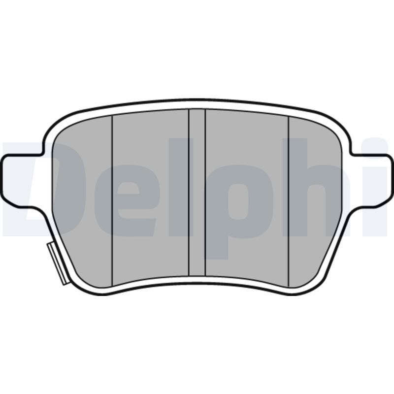 DELPHI LP3165 Brake Pad Set, disc brake