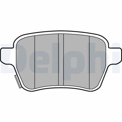 Brake Pad Set, disc brake DELPHI LP3165