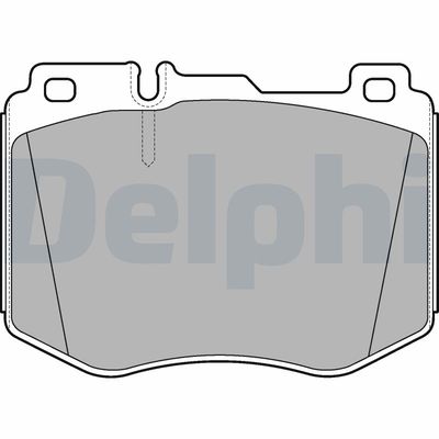 Brake Pad Set, disc brake DELPHI LP3172