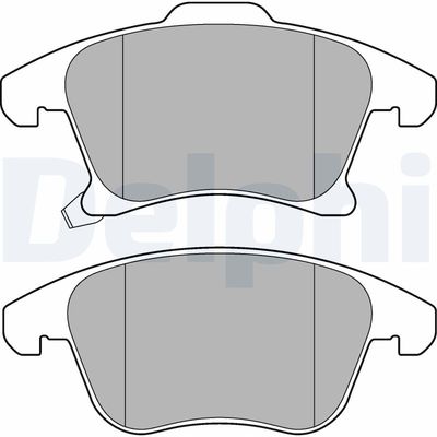 Brake Pad Set, disc brake DELPHI LP3181