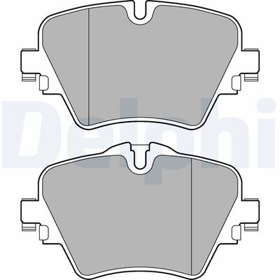 Brake Pad Set, disc brake DELPHI LP3182