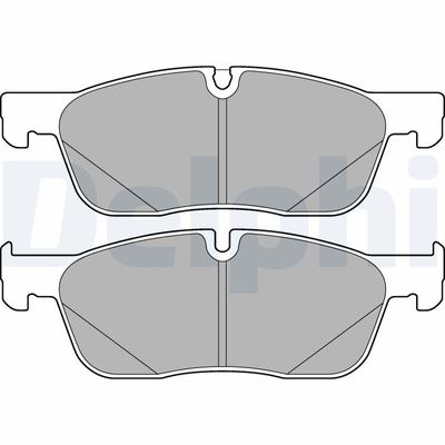 Brake Pad Set, disc brake DELPHI LP3188