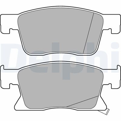 Brake Pad Set, disc brake DELPHI LP3237