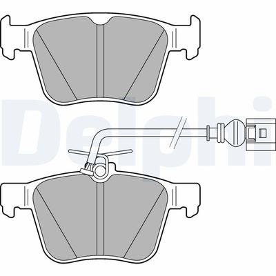 Brake Pad Set, disc brake DELPHI LP3267