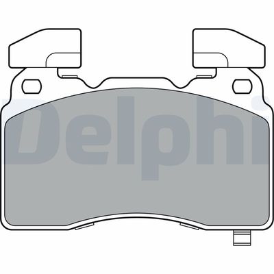 Brake Pad Set, disc brake DELPHI LP3366