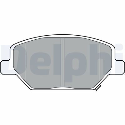 Brake Pad Set, disc brake DELPHI LP3371