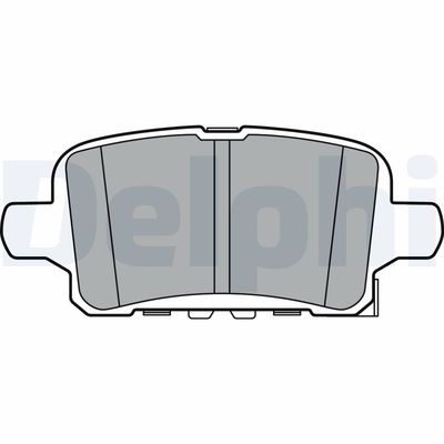 Brake Pad Set, disc brake DELPHI LP3372