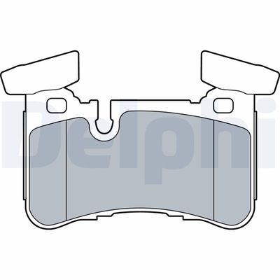 Brake Pad Set, disc brake DELPHI LP3516