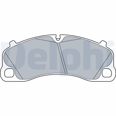 Brake Pad Set, disc brake DELPHI LP3570