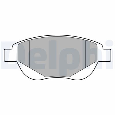 Brake Pad Set, disc brake DELPHI LP3638