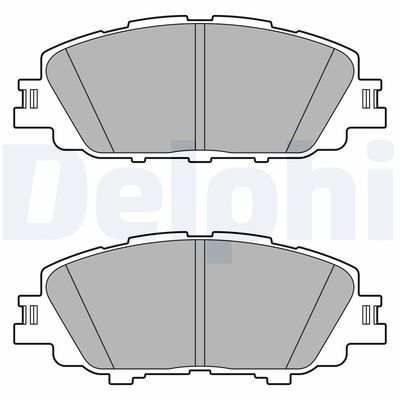 Brake Pad Set, disc brake DELPHI LP3647