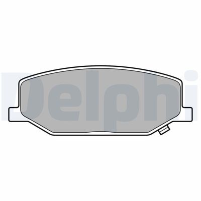 Brake Pad Set, disc brake DELPHI LP3657