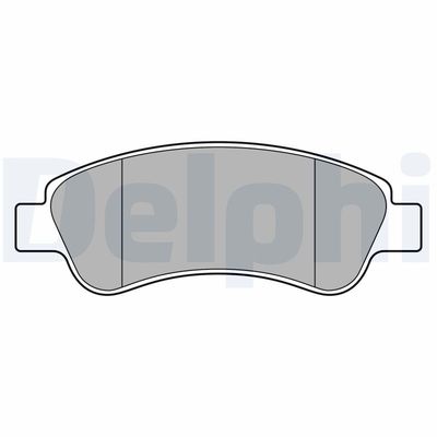 Brake Pad Set, disc brake DELPHI LP3660