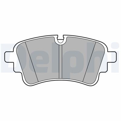 Brake Pad Set, disc brake DELPHI LP3670