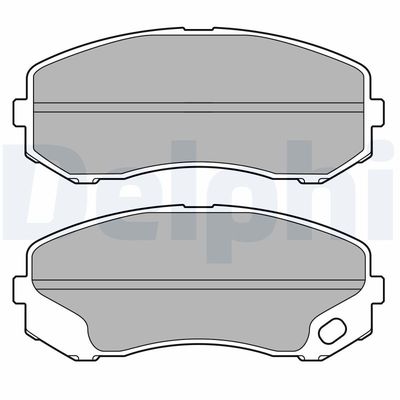 Brake Pad Set, disc brake DELPHI LP3687