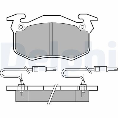 Brake Pad Set, disc brake DELPHI LP382