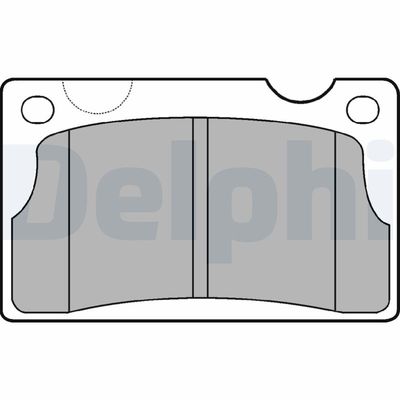 Brake Pad Set, disc brake DELPHI LP39