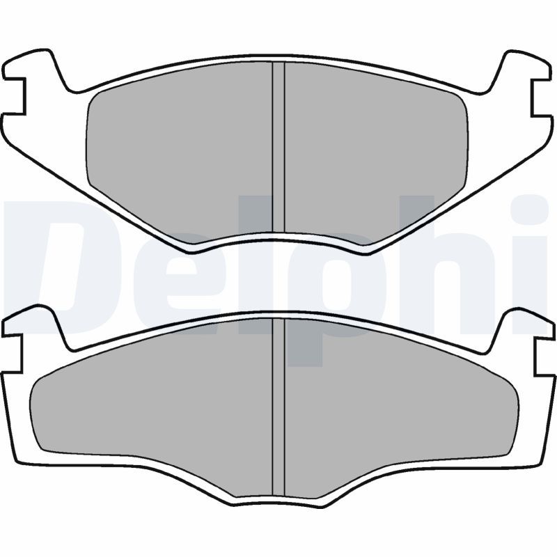 DELPHI LP420 Brake Pad Set, disc brake