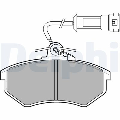 Brake Pad Set, disc brake DELPHI LP431