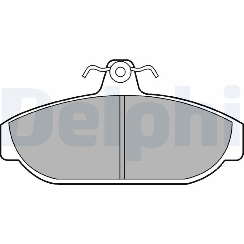 DELPHI LP437 Brake Pad Set, disc brake