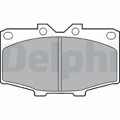 Brake Pad Set, disc brake DELPHI LP448