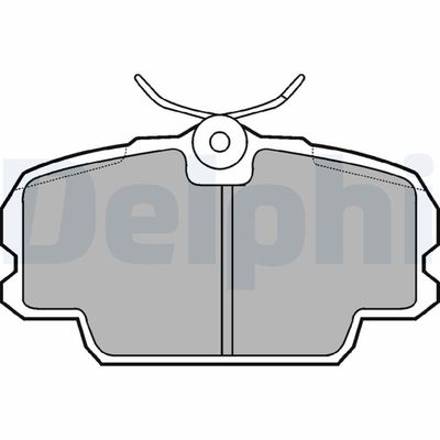 Brake Pad Set, disc brake DELPHI LP455