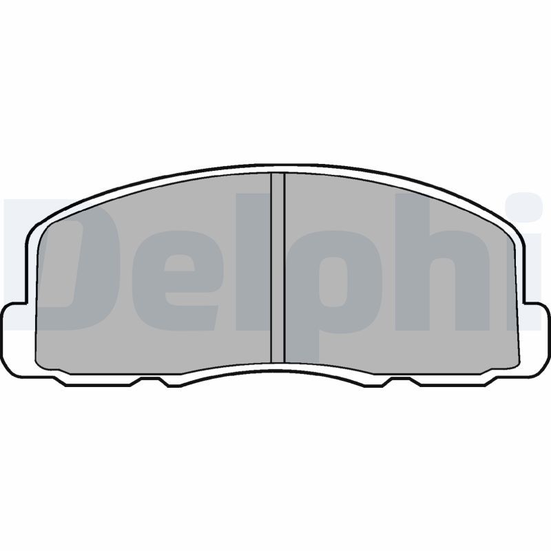 DELPHI LP458 Brake Pad Set, disc brake