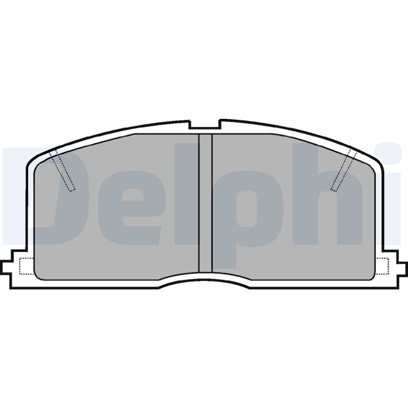 DELPHI LP460 Brake Pad Set, disc brake