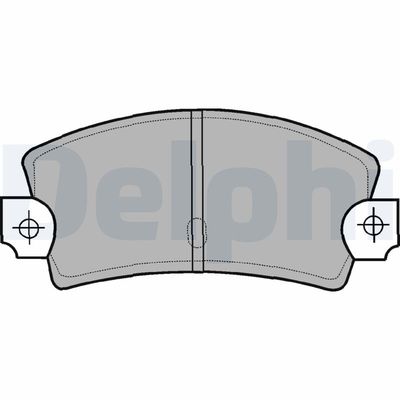 Brake Pad Set, disc brake DELPHI LP464