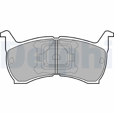 Brake Pad Set, disc brake DELPHI LP465