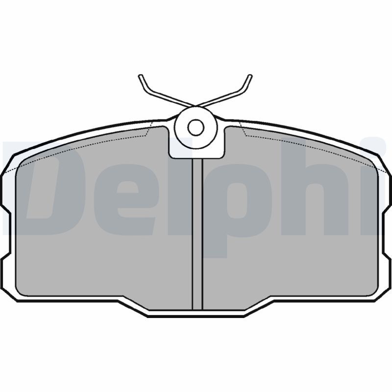 DELPHI LP466 Brake Pad Set, disc brake