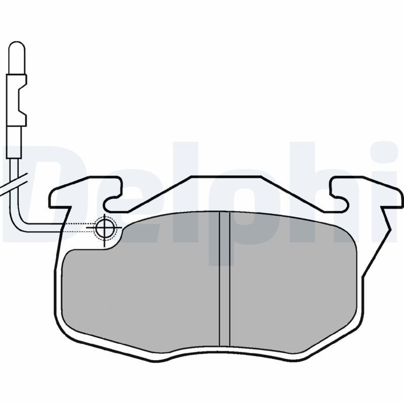 DELPHI LP490 Brake Pad Set, disc brake