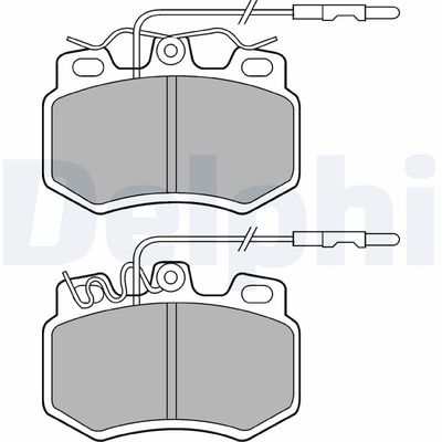 Brake Pad Set, disc brake DELPHI LP493