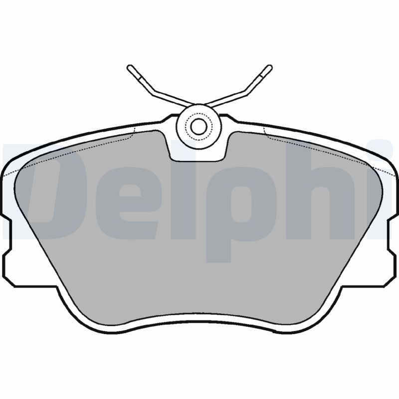 DELPHI LP499 Brake Pad Set, disc brake