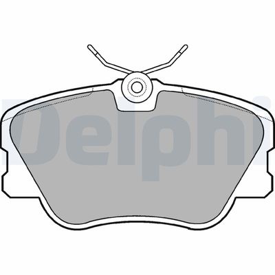 Brake Pad Set, disc brake DELPHI LP499