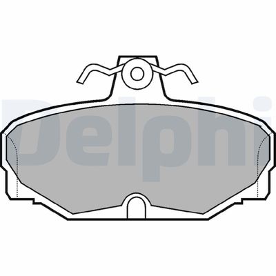 Brake Pad Set, disc brake DELPHI LP507